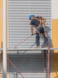 Man working at construction site