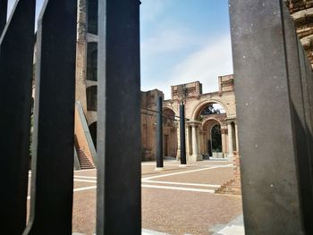 Panoramic shot of historic building against sky