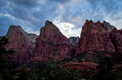 View of rock formations
