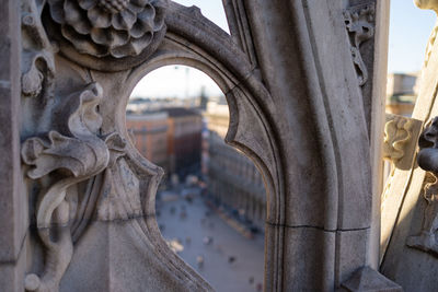 Low angle view of statue