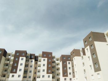 Low angle view of buildings against sky