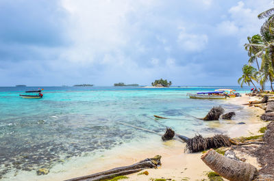 Scenic view of sea against sky