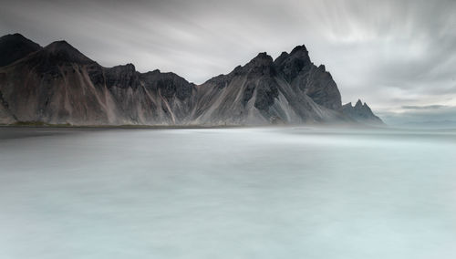 Scenic view of mountain against sky