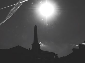 Low angle view of built structure against sky