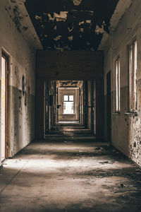 Interior of abandoned home