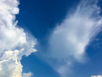 Low angle view of clouds in sky