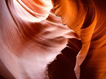 Low angle view of antelope canyon 