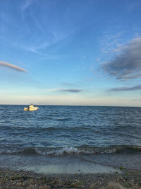 Scenic view of sea against sky