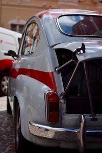 Close-up of vintage car