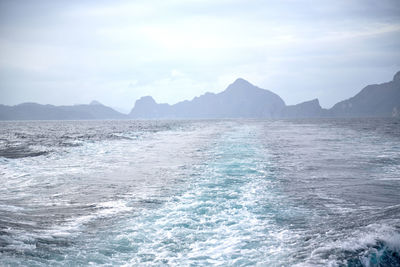 Scenic view of sea against sky