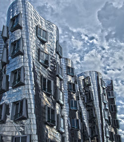 Low angle view of buildings against sky