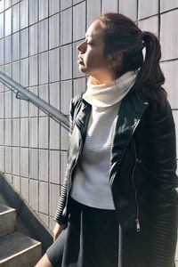 Woman looking at camera