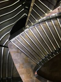 Low angle view of spiral staircase