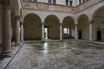 Empty corridor of building