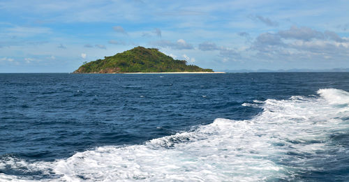 Scenic view of sea against sky