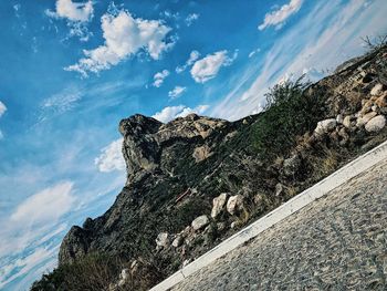 Scenic view of mountain against sky