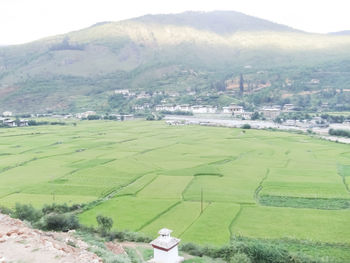 Scenic view of landscape against sky