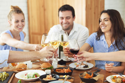 Group of people at restaurant