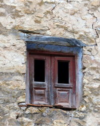 Window of building