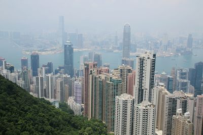 View of skyscrapers in city