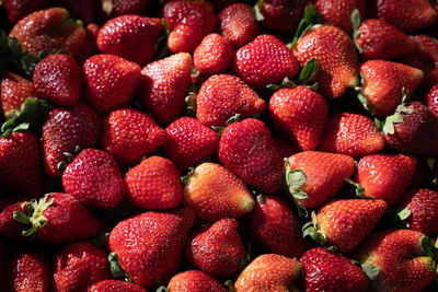 Full frame shot of strawberries