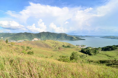 Scenic view of landscape against sky