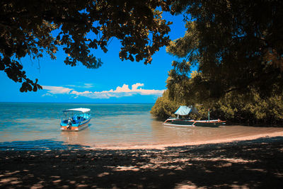 Scenic view of sea against sky