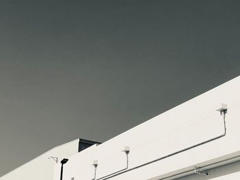 Low angle view of building against clear sky
