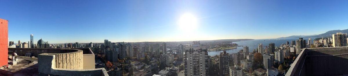 View of residential district against sky