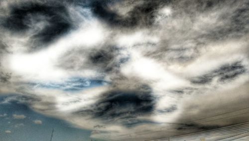 Low angle view of cloudy sky