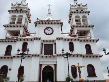 Low angle view of church against sky