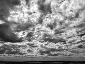 Low angle view of cloudy sky