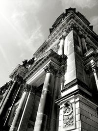 Low angle view of historical building