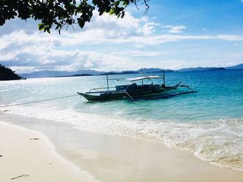 Scenic view of sea against sky