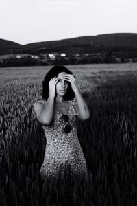 Woman in a field