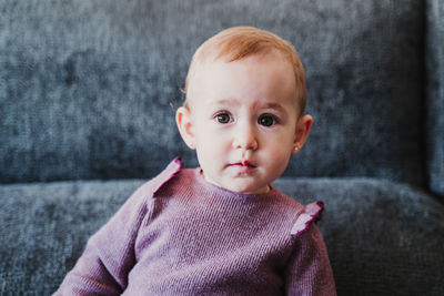 Portrait of cute baby boy