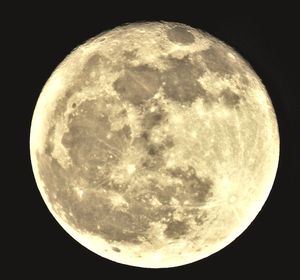 Close-up of moon against sky at night