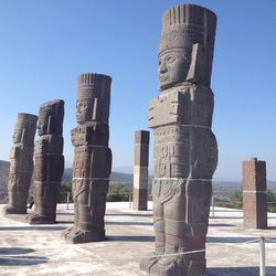 Monument against clear blue sky