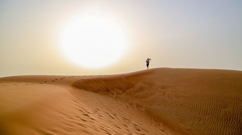 Sunset over desert