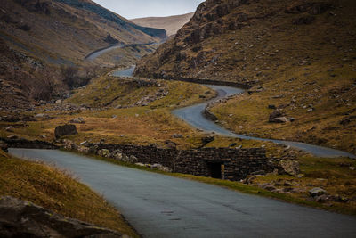 Road passing through mountain