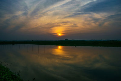 Scenic view of sunset sky