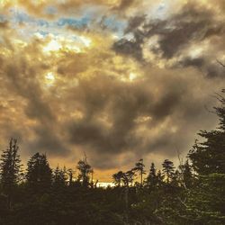 Scenic view of landscape against cloudy sky