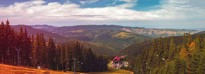 Panoramic view of landscape against sky