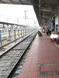 Railroad station platform