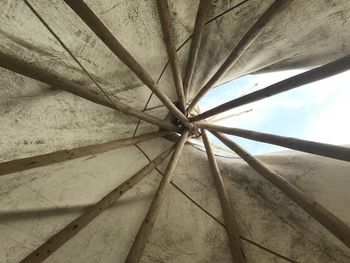 Low angle view of ceiling