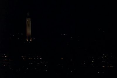 View of illuminated cityscape