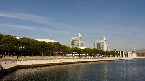 View of city at waterfront