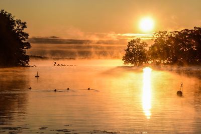 Scenic view of sunset