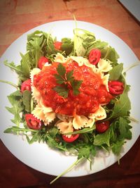 Close-up of salad in plate