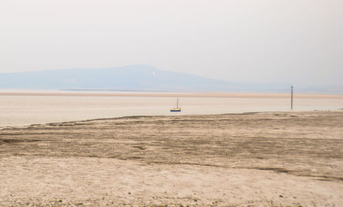 Scenic view of desert against sky